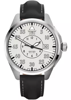 Швейцарские наручные мужские часы Aviator V.3.39.0.342.4. Коллекция Airacobra