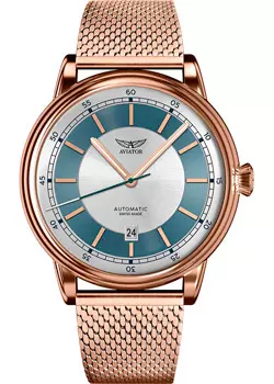 Швейцарские наручные мужские часы Aviator V.3.32.2.272.5. Коллекция Douglas DC-3