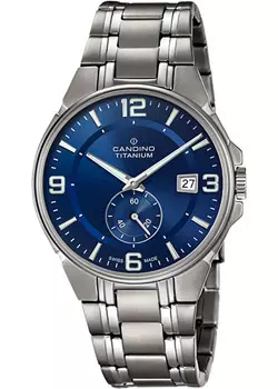 Швейцарские наручные мужские часы Candino C4604.B. Коллекция Titanium