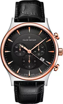 Швейцарские наручные мужские часы Claude Bernard 10217-357RNIR1. Коллекция Classic Gents