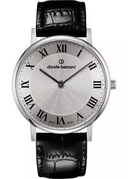 Швейцарские наручные мужские часы Claude Bernard 20214-3AR. Коллекция Classic Slim Line