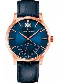 Швейцарские наручные мужские часы Claude Bernard 41001-37RBUIR. Коллекция Classic Gents