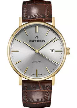 Швейцарские наручные мужские часы Claude Bernard 80102-37JAID. Коллекция Classic Automatic