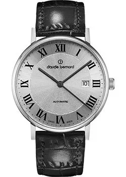 Швейцарские наручные мужские часы Claude Bernard 80102-3AR. Коллекция Classic Automatic