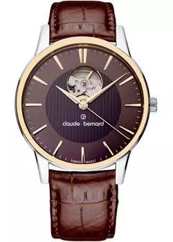 Швейцарские наручные мужские часы Claude Bernard 85017-357RBRIR. Коллекция Classic Automatic