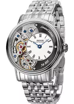 Швейцарские наручные мужские часы Epos 3435.313.20.25.30. Коллекция Oeuvre d art