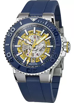 Швейцарские наручные мужские часы Epos 3441.135.96.16.56. Коллекция Sportive Diver