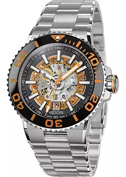 Швейцарские наручные мужские часы Epos 3441.135.99.15.30. Коллекция Sportive Diver