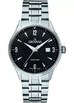 Швейцарские наручные мужские часы Grovana 1191.1137. Коллекция Traditional