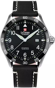 Швейцарские наручные мужские часы Le Temps LT1040.12BL15. Коллекция Air Marshal