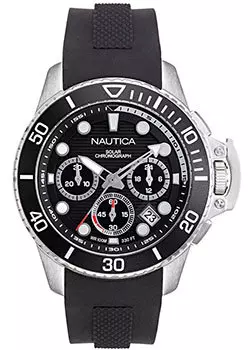 Швейцарские наручные мужские часы Nautica NAPBSC904. Коллекция Bayside Chrono Solar