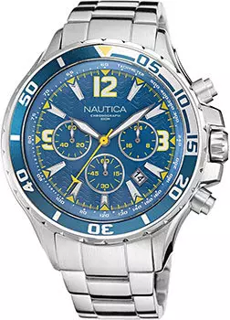 Швейцарские наручные мужские часы Nautica NAPNSS219. Коллекция NST Chronograph