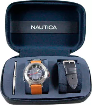 Швейцарские наручные мужские часы Nautica NAPPSP901. Коллекция Porthole slim