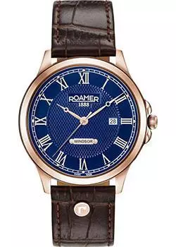Швейцарские наручные мужские часы Roamer 706.856.49.42.07. Коллекция Windsor
