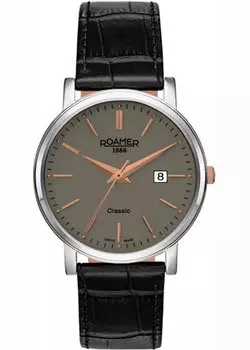 Швейцарские наручные мужские часы Roamer 709.856.41.65.07. Коллекция Classic Line