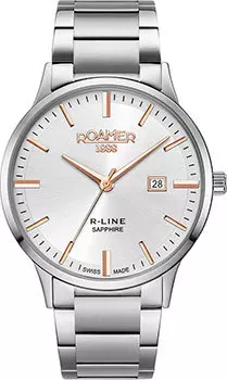 Швейцарские наручные мужские часы Roamer 718.833.41.15.70. Коллекция R-Line Classic