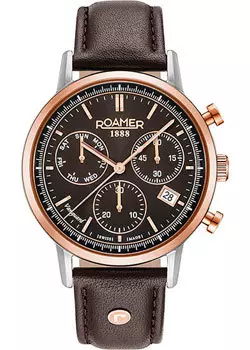 Швейцарские наручные мужские часы Roamer 975.819.49.55.09. Коллекция Vanguard