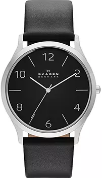 Швейцарские наручные мужские часы Skagen SKW6152. Коллекция Leather