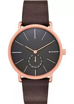 Швейцарские наручные мужские часы Skagen SKW6213. Коллекция Leather