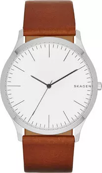 Швейцарские наручные мужские часы Skagen SKW6331. Коллекция Leather