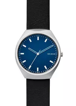 Швейцарские наручные мужские часы Skagen SKW6385. Коллекция Leather