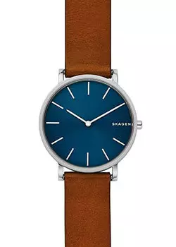 Швейцарские наручные мужские часы Skagen SKW6446. Коллекция Leather