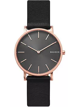 Швейцарские наручные мужские часы Skagen SKW6447. Коллекция Leather