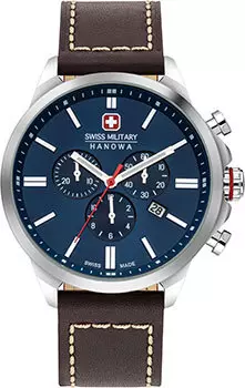 Швейцарские наручные мужские часы Swiss military hanowa 06-4332.04.003.05. Коллекция Chrono Classic II