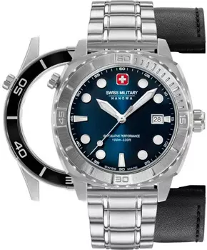 Швейцарские наручные мужские часы Swiss military hanowa SMWGH0004001-SET. Коллекция Phoenix