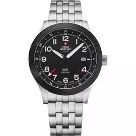 Швейцарские наручные мужские часы Swiss military SM34053.03. Коллекция GMT