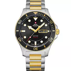 Швейцарские наручные мужские часы Swiss military SM34068.10. Коллекция Day Date