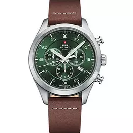 Швейцарские наручные мужские часы Swiss military SM34076.07. Коллекция Pilot