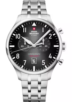 Швейцарские наручные мужские часы Swiss Military SM34098.01. Коллекция Vintage Chronograph