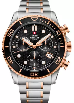 Швейцарские наручные мужские часы Swiss Military SM34101.06. Коллекция XL Chronograph