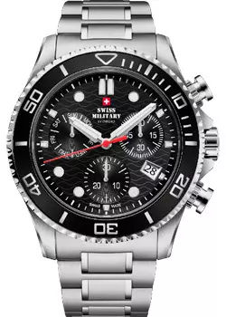 Швейцарские наручные мужские часы Swiss Military SM34101.01. Коллекция XL Chronograph