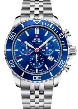 Швейцарские наручные мужские часы Swiss Military SM34103.02. Коллекция Sports Chronograph