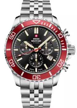 Швейцарские наручные мужские часы Swiss Military SM34103.03. Коллекция Sports Chronograph