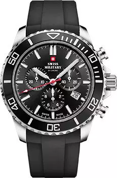 Швейцарские наручные мужские часы Swiss Military SM34103.07. Коллекция Sports Chronograph