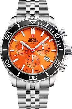 Швейцарские наручные мужские часы Swiss Military SM34103.05. Коллекция Sports Chronograph