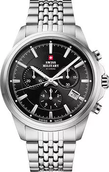 Швейцарские наручные мужские часы Swiss Military SM34107.01. Коллекция Sports Chronograph