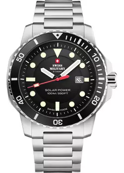 Швейцарские наручные мужские часы Swiss Military SMS34102.01. Коллекция Solar Power