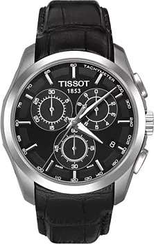 Швейцарские наручные мужские часы Tissot T035.617.16.051.00. Коллекция Couturier Chronograph