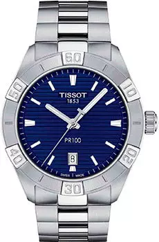 Швейцарские наручные мужские часы Tissot T101.610.11.041.00. Коллекция PR 100 Sport