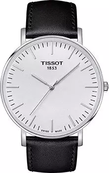 Швейцарские наручные мужские часы Tissot T109.610.16.031.00. Коллекция Everytime