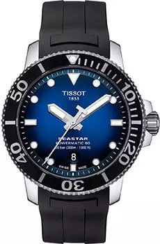 Швейцарские наручные мужские часы Tissot T120.407.17.041.00. Коллекция Seastar 1000 Powermatic 80