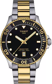 Швейцарские наручные мужские часы Tissot T120.410.22.051.00. Коллекция Seastar 1000