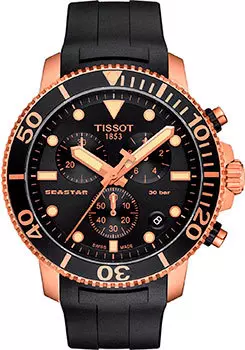 Швейцарские наручные мужские часы Tissot T120.417.37.051.00. Коллекция Seastar 1000