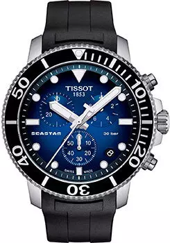 Швейцарские наручные мужские часы Tissot T120.417.17.041.00. Коллекция Seastar 1000
