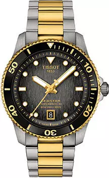 Швейцарские наручные мужские часы Tissot T120.807.22.051.00. Коллекция Seastar 1000