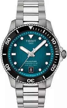 Швейцарские наручные мужские часы Tissot T120.807.11.091.00. Коллекция Seastar 1000